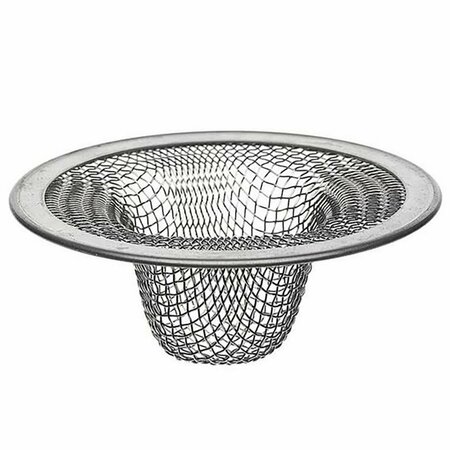 THRIFCO PLUMBING 2-1/4 In. Mesh Bathroom Lavatory Sink Strainer, Stainless, Stee 4402358